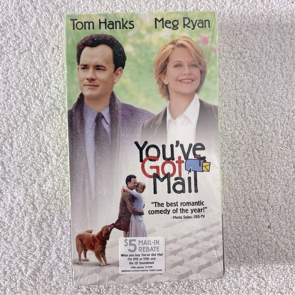 Vintage Warner Bros. Studio Movie You’ve Got Mail Tom Hanks Meg Ryan VHS Tape - Picture 1 of 11